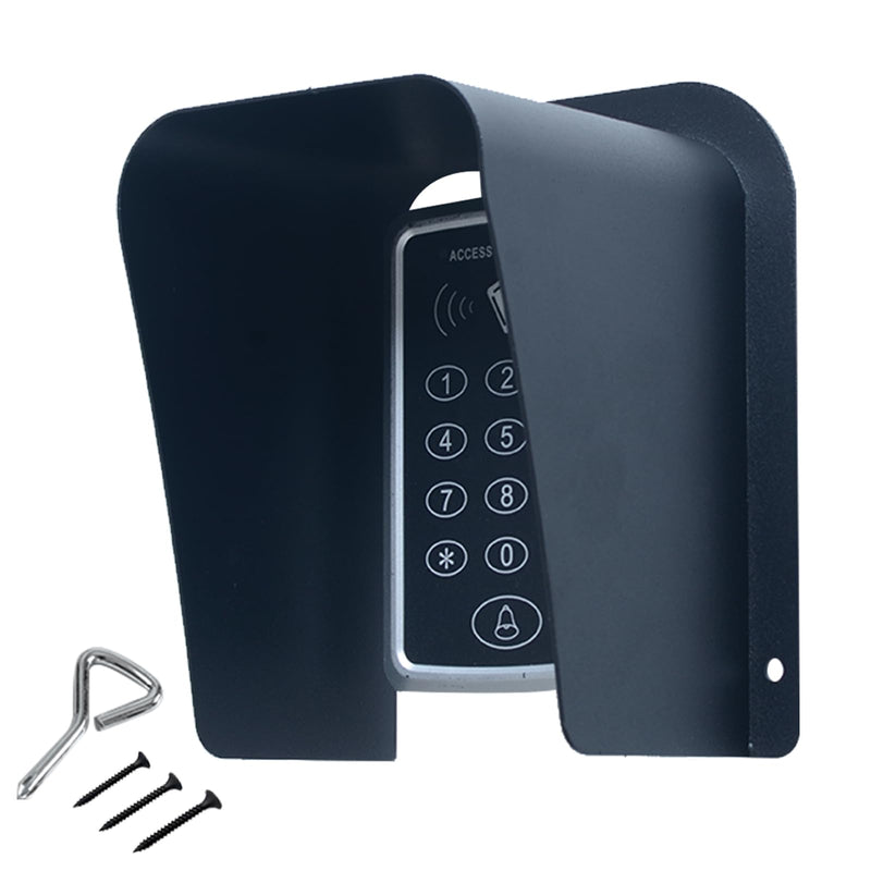 [Australia - AusPower] - Doorbell Rain Cover Large Metal Access Control Cover Protector Camera Video Doorbell Cold Rolled Steel Shell Outdoor Keypad Shield 