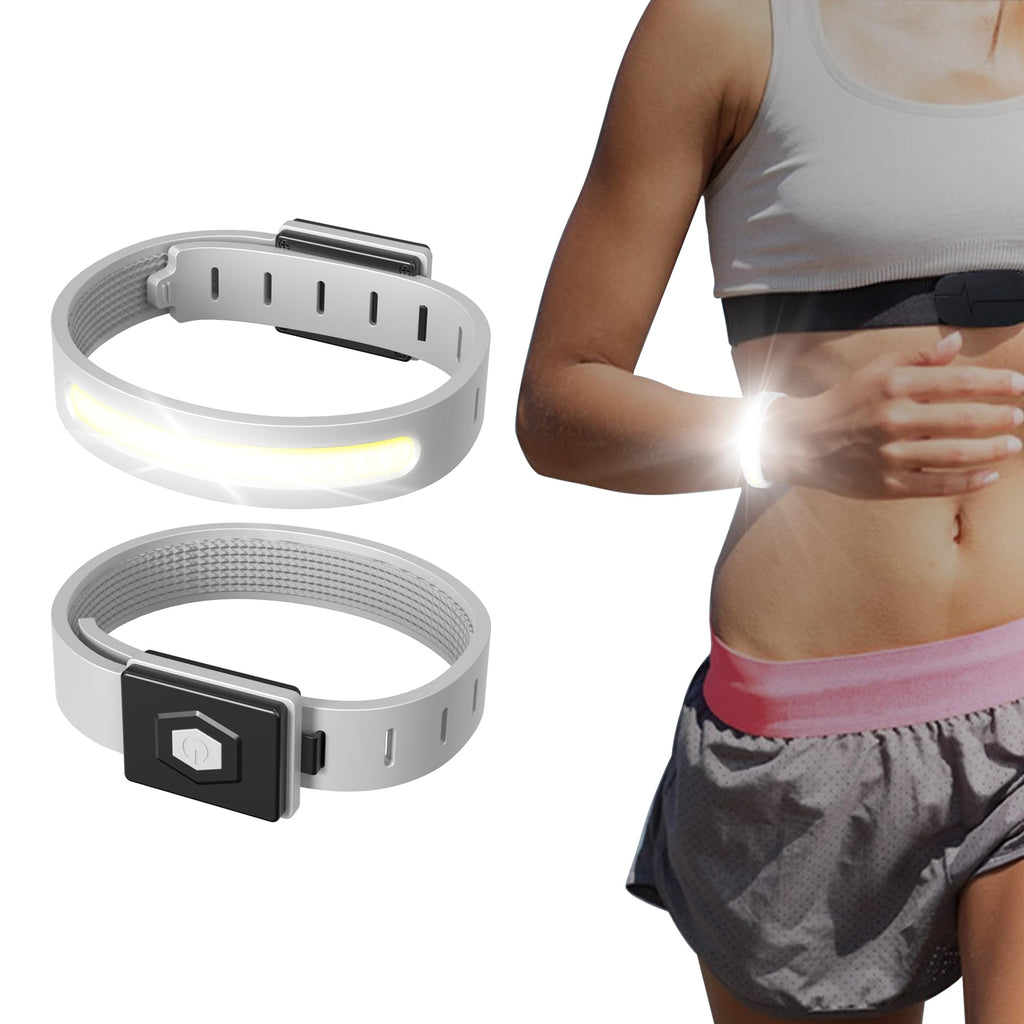 [Australia - AusPower] - PINSAI LED Night Running Light Body Wearable for Walking Hiking Cycling Camping Outdoor, Safety Lights Gear for Men Women Kids Dogs, Adjustable Rechargeable Light up Bands for Walkers Runners 
