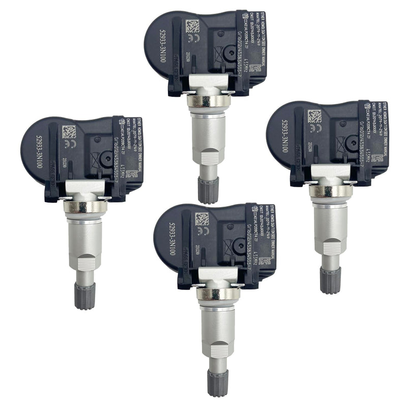 [Australia - AusPower] - Cheriezing Pre-Programmed Tire Pressure Monitoring System Sensor Compatible with Select Hyundai Kia Models 2015-2022 Accent Genesis Sorento Rio 433MHz TPM Sensor (4 PCS) 