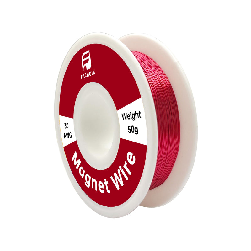 [Australia - AusPower] - 30 AWG Magnet Wire - Enameled Wire - Enameled Magnet Winding Wire Used for Transformers Inductors (50g, 30AWG) 1 