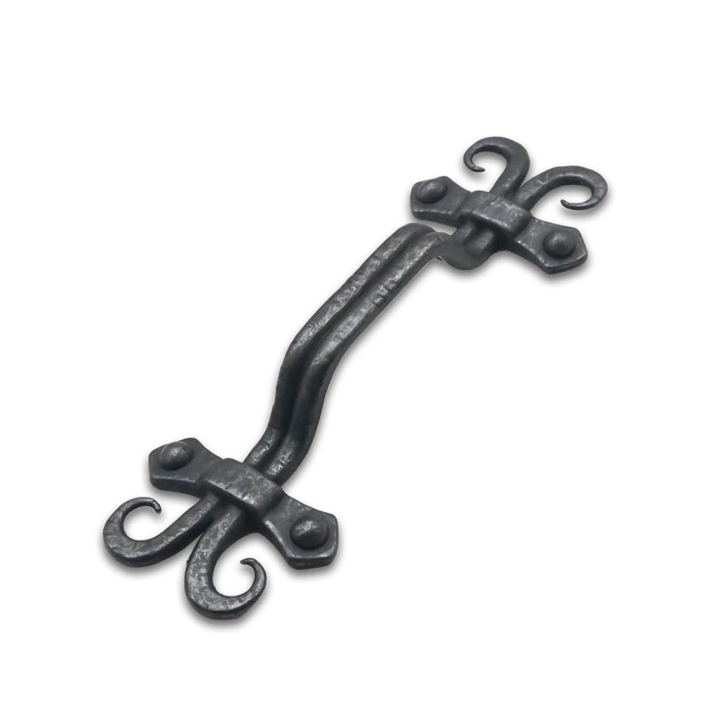 [Australia - AusPower] - khtumeware 5 Pack Rustic Black Cabinet Pulls 3-3/4" Inch Hole Center Hammered Vintage Kitchen Cabinet Handles Hardware for Dresser Drawers Antique Black, Refined Rustic Collection 
