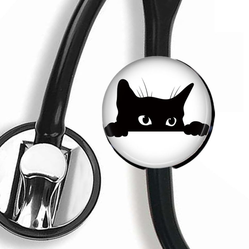[Australia - AusPower] - Cat Stethoscope Tag Personalized,Nurse Doctor Stethoscope ID Tag Customized, Medical Stethoscope Name Tag 
