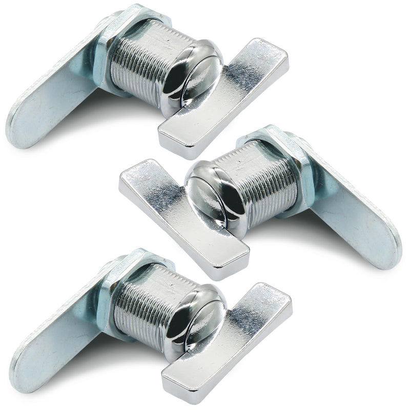[Australia - AusPower] - Moicstiy 3 Pcs Cam Lock Thumb Operated Cabinet Lock 7/8" Non-Locking Compartment Lock for Camper, Vehicles, RV Compartment Door 