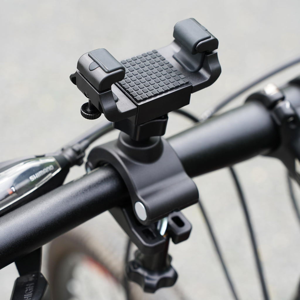 [Australia - AusPower] - 2024 Newest Bike Phone Mount 360° Rotatable Bike Phone Holder Universal Cell Phone Bicycle Stand for iPhone and More 3.5-7 inch Cellphone - 2.1-3.5 in Width-Black 