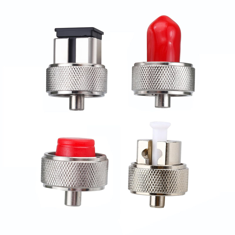 [Australia - AusPower] - LC/SC/FC/ST OTDR Fiber Optic Adapter Connector for Fiber Opticl Tester Optical Power Meter Testing (4 in 1) FC & SC & ST & LC 4 