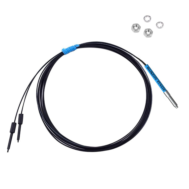 [Australia - AusPower] - FUS410 Fiber Optic Sensor,Diffuse Reflective Digital Fiber Optic,1m Line Length,M4 Sensor Probe 