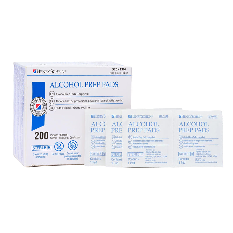 [Australia - AusPower] - Alcohol Prep Pads, Large, 2-ply, Sterile, Pack of 1 (200) 1 Count (Pack of 200) 