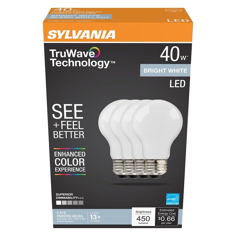 [Australia - AusPower] - Sylvania Bulb LED A19 Bright White 40W 41296 