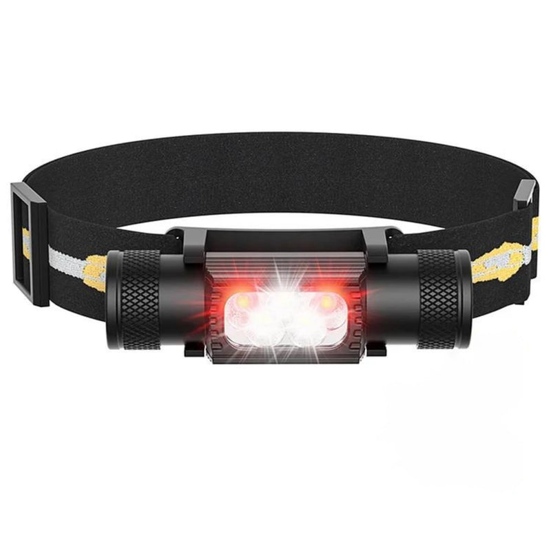 [Australia - AusPower] - sofirn Bright Led Headlamp Rechargeable, H05B 1200 Lumens Lightweight Head Flashlight with Red Light, Adjustable Headband, 180 Degree Movable Tilt, Head Lamp for Adults Camping Hiking Fishing 