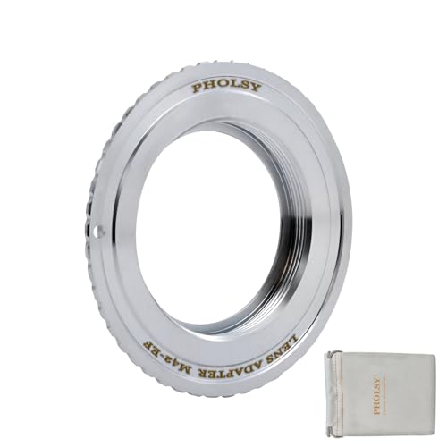 PHOLSY Lens Mount Adapter Compatible with M42 42mm Lens to Canon EF Camera M42 to Canon EOS