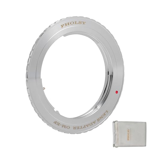 PHOLSY Lens Adapter Compatible with Olympus OM Lens to Canon EF Camera Olympus OM to Canon EOS