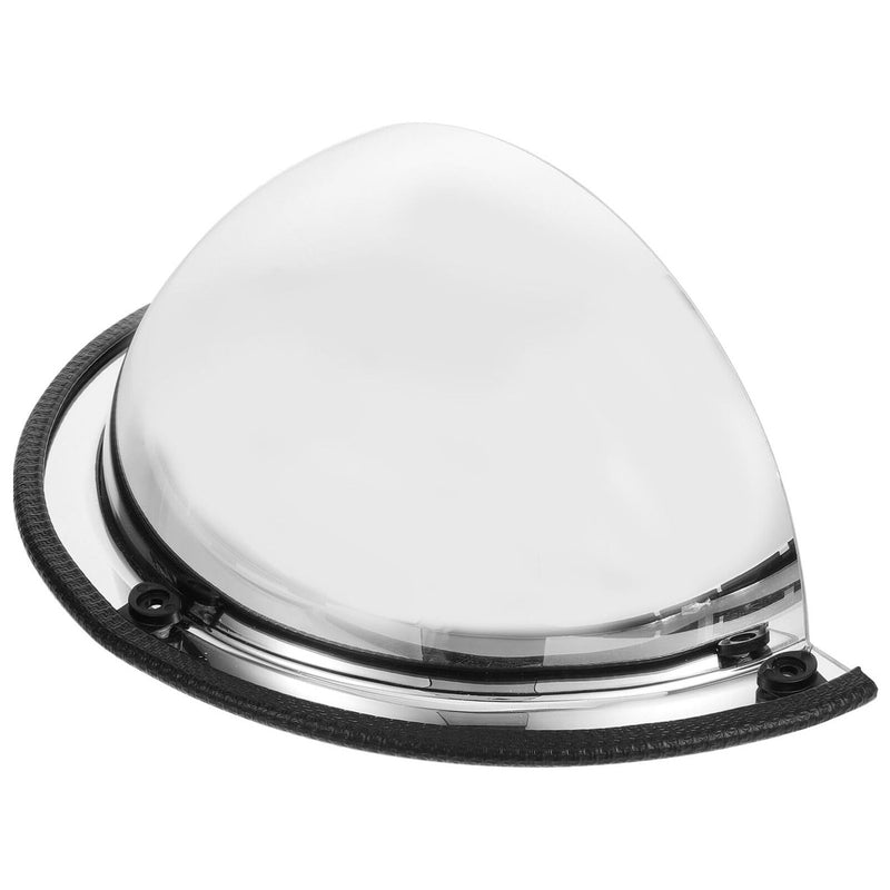 [Australia - AusPower] - CLISPEED Convex Security Corner Mirror 12 Inch Acrylic Bubble Half Dome Mirror with Black Rim for Driveway Warehouse Office Parking Garage 180 degree 