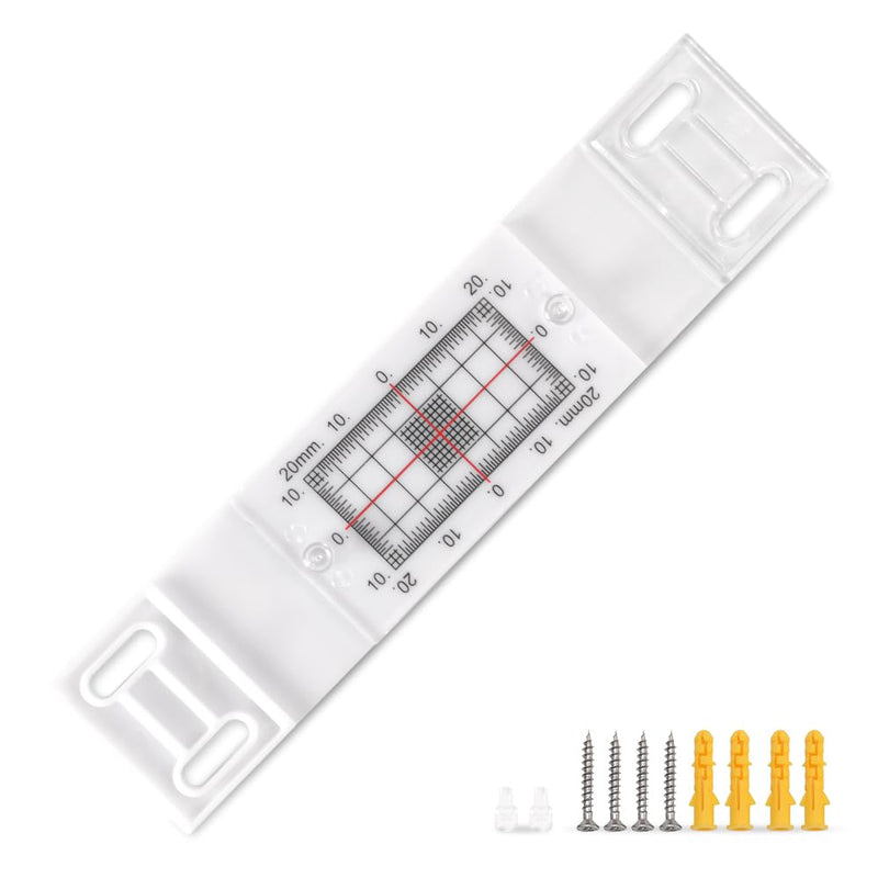 [Australia - AusPower] - Crack Monitor with 2 Pre-Set Pegs, Tell-Tale Wall Deformation Measurement & Recording Tool(5 pcs) 5 