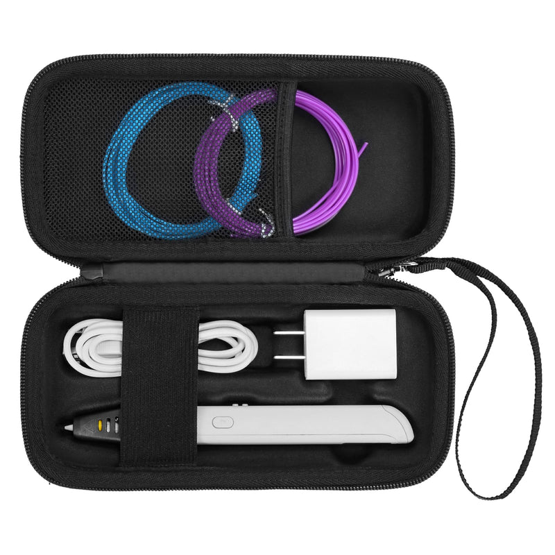 [Australia - AusPower] - Hard Carry case Compatible with MYNT3D Super / MYNT3D Professional / MYNT3D Pro Printing 3D Pen (Only Case),Black Black 