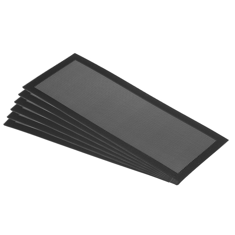 [Australia - AusPower] - PATIKIL 4"x10" Magnetic Vent Cover, 6 Pack Floor Wall Air Registers Cover Strong Magnet Vent Screen Mesh for Blocking Hair Dust Debris, Black 4x10 Inch 