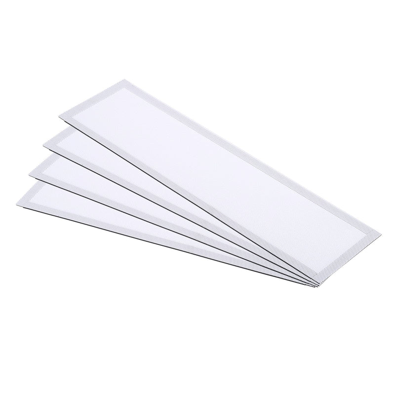 [Australia - AusPower] - PATIKIL 4"x14" Magnetic Vent Cover, 4 Pack Floor Wall Air Registers Cover Strong Magnet Vent Screen Mesh for Blocking Hair Dust Debris, White 4"x14" 