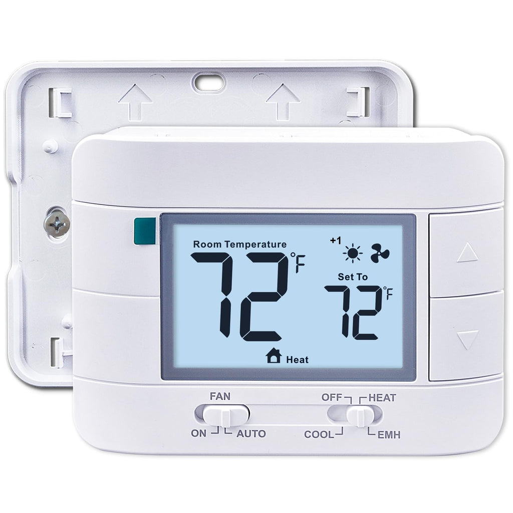 [Australia - AusPower] - Aowel AW721 Non-Programmable Heat Pump Thermostat and Conventional Thermostats for Home 2 Heat 1 Cool, with Display Indoor Temperature and Humidity 