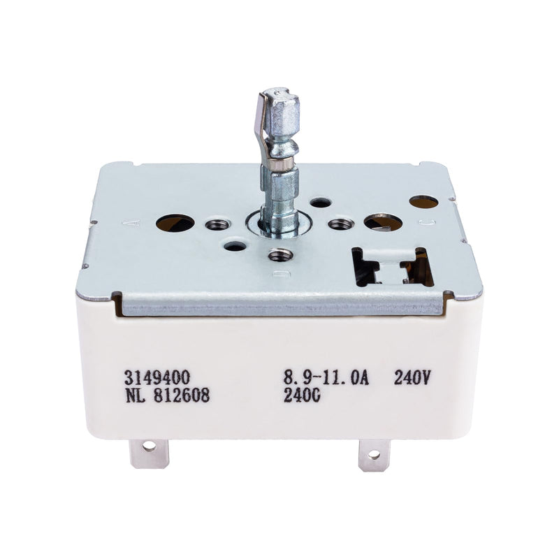 [Australia - AusPower] - 3149400 Infinite Control Switch Replacement for Whirlpool Maytag Range Burner Surface Element Switch AP3095444, 3148954, WP3149400, 336989 