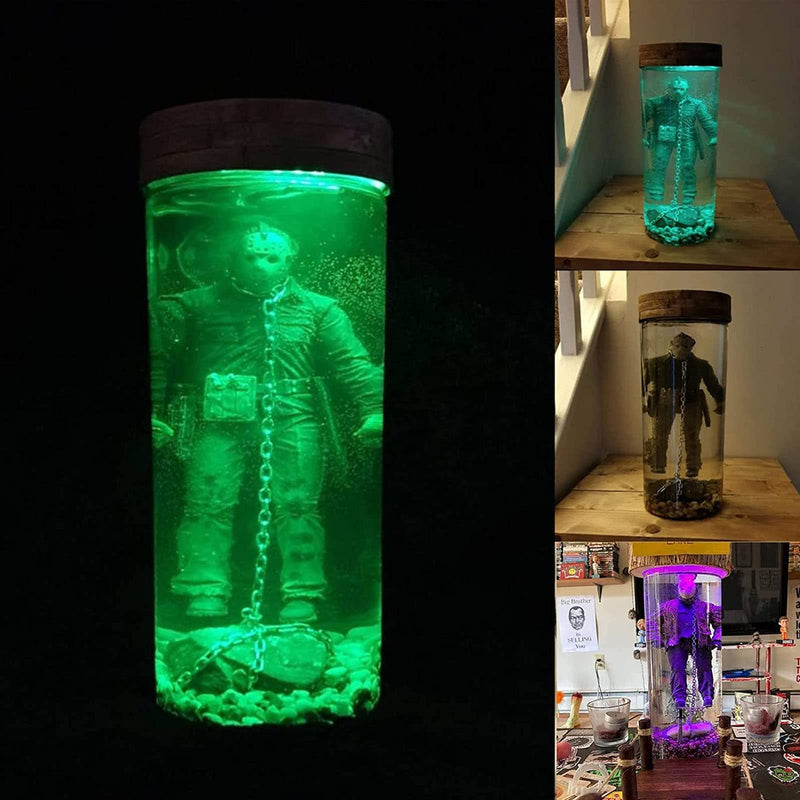 [Australia - AusPower] - AFGHLMVCZ Jason Voorhees Lamp, Jason Lamp, Horror Lamp, The 13th Collection Water Lamp, Resin Water Lamp Night Lamp Table Multicolor 