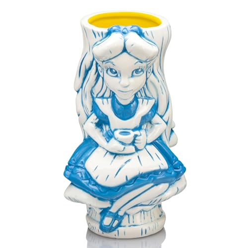 Geeki Tikis Disney Alice In Wonderland Alice Ceramic Mug | Party Cocktail Tumbler For Liquor and Beverages | Holds 20 Ounces