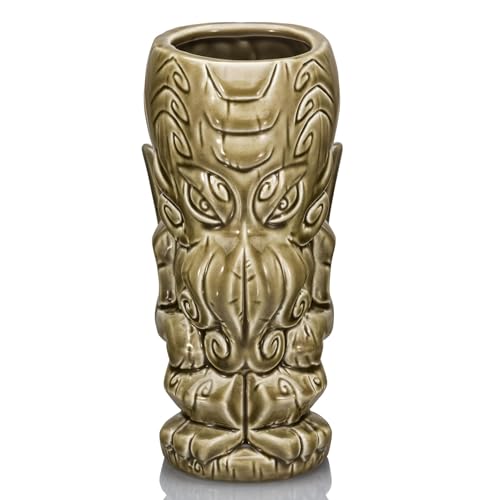 Geeki Tikis Cthulhu Ceramic Mug | Party Cocktail Tumbler For Liquor and Beverages | Holds 14 Ounces