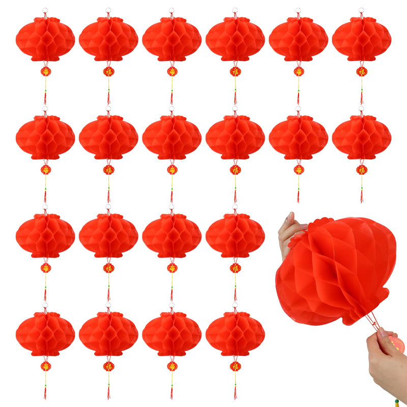 [Australia - AusPower] - 20PCS Chinese Red Lanterns, for New Year Spring Festival, Wedding and Restaurant(25 Cm/10") 