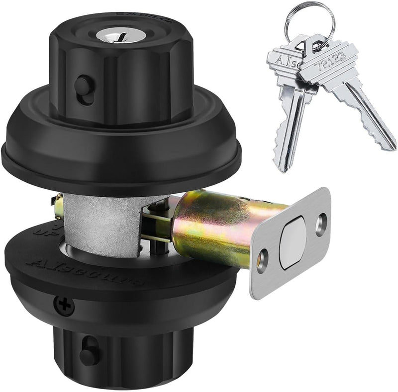 [Australia - AusPower] - EASILOK Deadbolt Lock, A3 Twist-to-Lock Keyless Single Cylinder Deadbolt Door Lock with Anti-Mislock Button for Front Door 