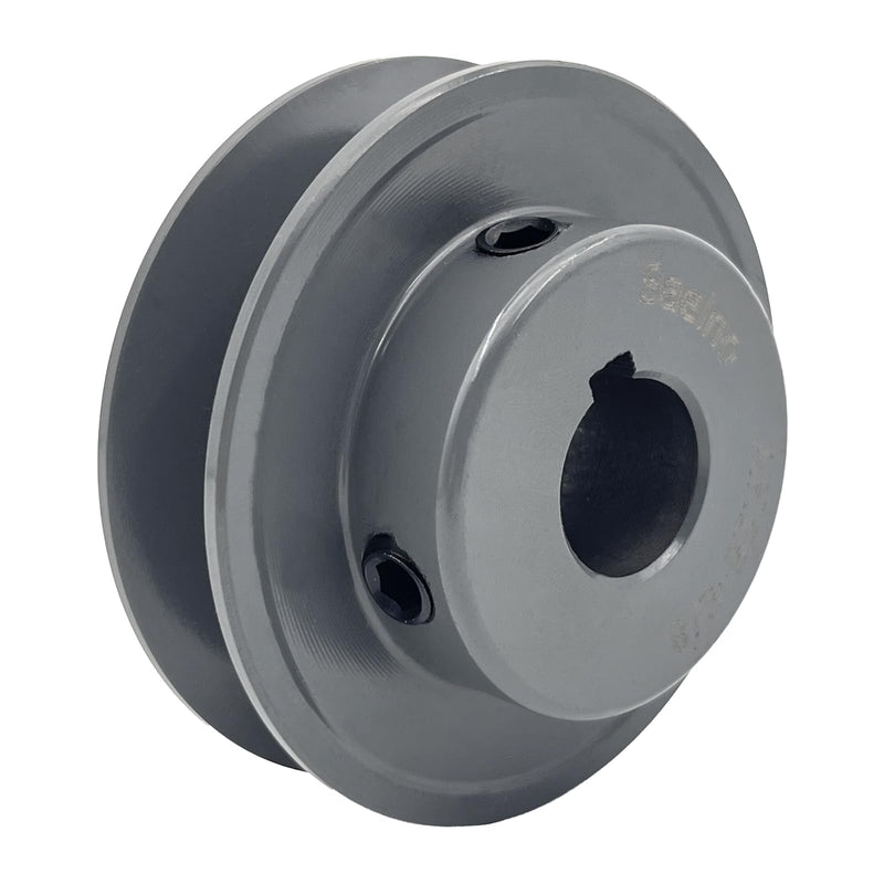[Australia - AusPower] - AK25-5/8 Single Groove Fixed Bore v belt pulley,5/8 inch bore,2.5 inch Outside Dia, V-Belt Sheave Cast Iron for A AX 3L 4L V-Belts 