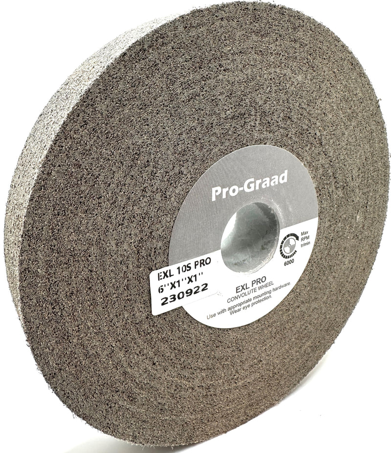 [Australia - AusPower] - EXL PRO Convolute Deburring Polishing Wheel - 6" x 1" x 1" 10S Fine Silicon Carbide - Professional Grade - Metal Deburring, Finishing and Polishing Wheel - (1 Pack) 6" x 1" x 1" 