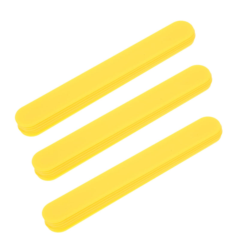 [Australia - AusPower] - 25pcs Spatula Stir Sticks for Resin Throat Inspection Plastic Clinic Plastic Scraper Stirring Pp Lower Device 14.5X1.8CM Yellow 
