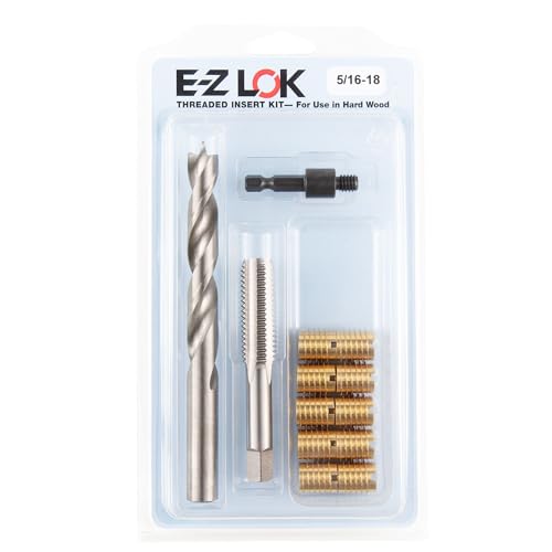 E-Z LOK 5/16-18 brass helical threaded insert repair kit <tabletop packaging>