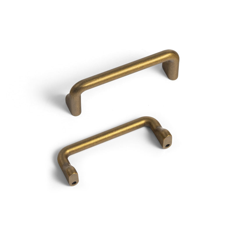 [Australia - AusPower] - Goo-Ki 6 Pack Antique Brass Cabinet Pulls, 3" Center to Center, Vintage Style Drawer Handles for Kitchen, Bathroom, Bedroom, Furniture 