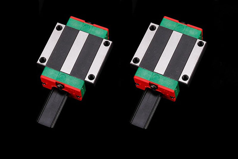 HGW15CA Slider Block, 2pcs HGW15CA Flange Type Bearing Carriage Slider Block adapted to HGR15 Linear Motion Rail, for CNC Machine Routers DIY Project 2pcs HGW15CA Flange Bearing Slider