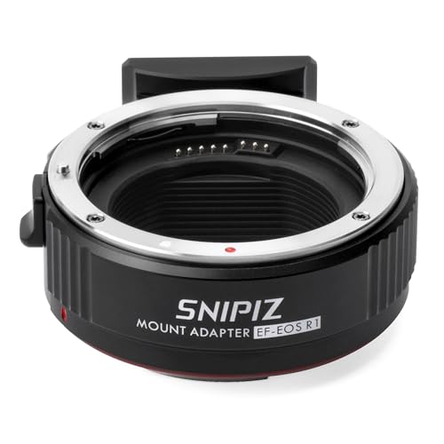 EF-EOS R Mount Adapter Auto-Focus Lens Mount Adapter Converter Ring Compatible with Canon EF/EF-S Series Lens to EOS R, RP, R3, R5, R6, R6II, R7, R8, R10, R50, R100 Cameras EF-EOS R1