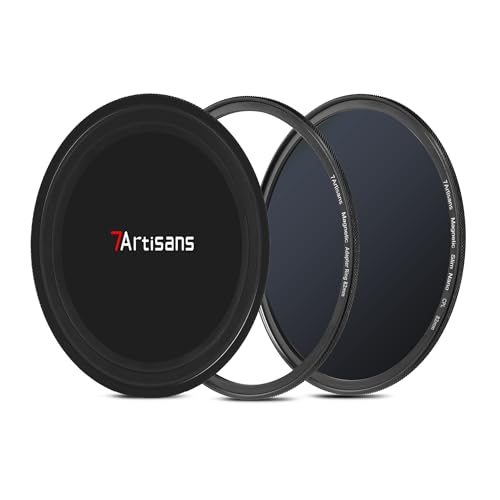 7artisans Nano Magnetic Filter UV Filter ND Light Reduction Filter/CPL Polarization Filter/GND Gradient Filter/Black Mist 1/4 Portrait Photography Filter Suitable for Lens(72mm CPL) 72mm Magnetic CPL