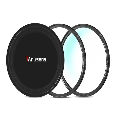 7artisans Nano Magnetic Filter UV Filter ND Light Reduction Filter/CPL Polarization Filter/GND Gradient Filter/Black Mist 1/4 Portrait Photography Filter Suitable for Lens(67mm MRCUV) 67mm Magnetic MRCUV