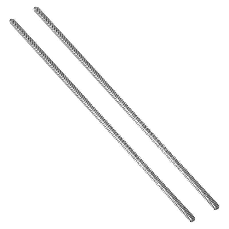 [Australia - AusPower] - 2 Packs 304 Stainless Steel 3/8"-16 Thread Fully Threaded Rods, 12" Length, Right Hand Threads 2 
