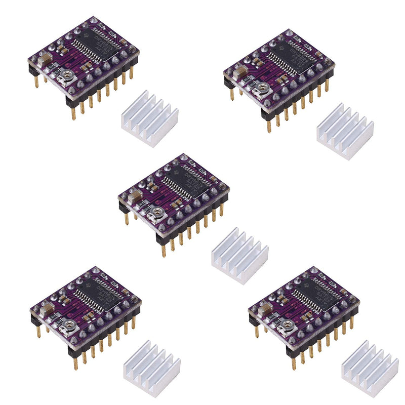 [Australia - AusPower] - 3D Printer Parts DRV8825 Stepper Motor Driver Module with Heat Sink for Ramps 1.4 StepStick A4988 (5pcs) 