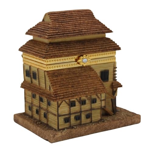 Majestic Giftware Musical Jewelry Box for Women (RM-UR-99055-M) | 5x3x4 Wooden Jewelry Case & Organizer With Design of Synagogue | Ideal Jewelry Organizer for Gifts & Keepsakes Brown - RM-UR-99055-M 5x3x4"