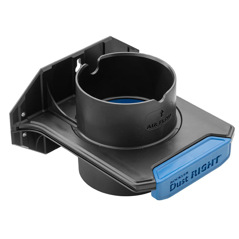 [Australia - AusPower] - Rockler 4" to 4" Ready-Mount Self Cleaning Blast Gate – Durable Polymer Dust Control Valve with Built-In Bracket – High Airflow Performance, Simple Installation – Ideal for Woodshop Collection Setup 