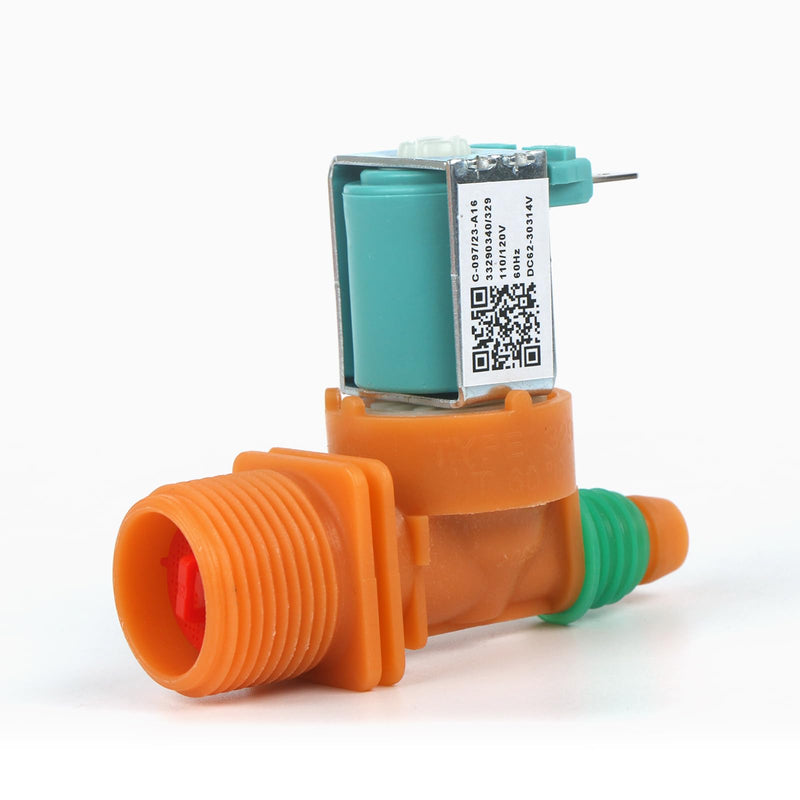 [Australia - AusPower] - DC62-30314V Cold Water Inlet Solenoid Valve for Samsung Washer WA40J3000AW/A2-0001, WA40J3000AW/A2-0011, WA40J3000AW/A2-0012 Replacement Part 3992464 AP5966634 PS11719664 EAP11719664 