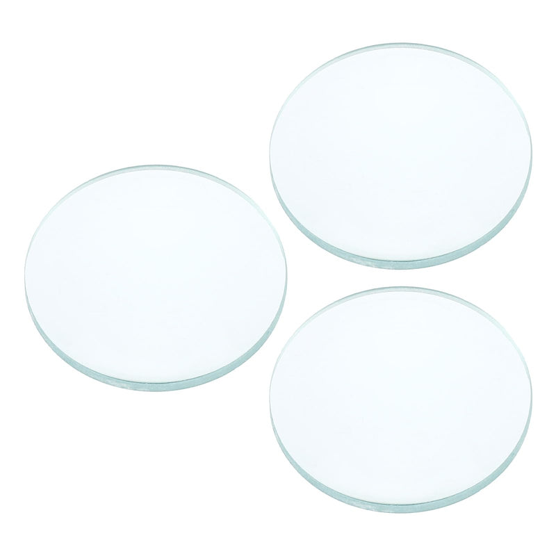 [Australia - AusPower] - PATIKIL 2" (50mm) Focal Length Double Convex Lens, 3 Pcs 30mm Diameter 5mm Height Glass Optically Polished Round Edges Lens for Physics Experiment, Clear 