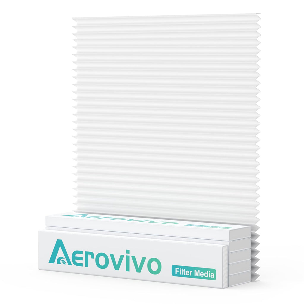 [Australia - AusPower] - AErovivo 16x20x1 Air Filter Media Replacement, 4 Pack MERV 8 Pleated AC/HVAC Inner Filter Only for AErovivo Reusable ABS Frame (Not Included) - Last Up to 3 Months 