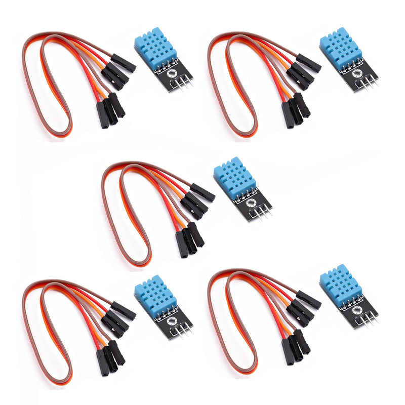 [Australia - AusPower] - Teyleten Robot DHT11 Digital Temperature and Humidity Sensor Module for Arduino Raspberry 5pcs 