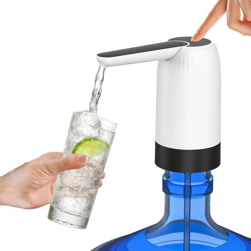 [Australia - AusPower] - 5 Gallon Jug Portable Water Dispenser Water Bottle Pump 5 Gallon Water Dispenser USB Charging Automatic Water Bottle Pump Electric Water Dispenser Water Bottle Switch 
