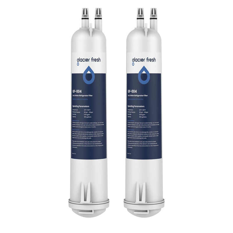 [Australia - AusPower] - GLACIER FRESH 4396841 Refrigerator Water Filter Compatible with EDR3RXD1, 4396841, 4396710, Filter 3, 46-9083,46-9030, 9030, 9083 Refrigerator Water Filter | 2 Pack 