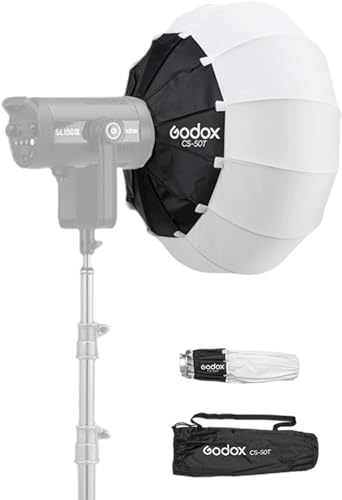 Godox CS-50T 50cm/19.6in Quick Release Lantern Softbox Professional Foldable Soft Box with Standard Bowen Mount for Photography Studio Photography (50cm/19.6in Softbox) 50cm/19.6in Softbox