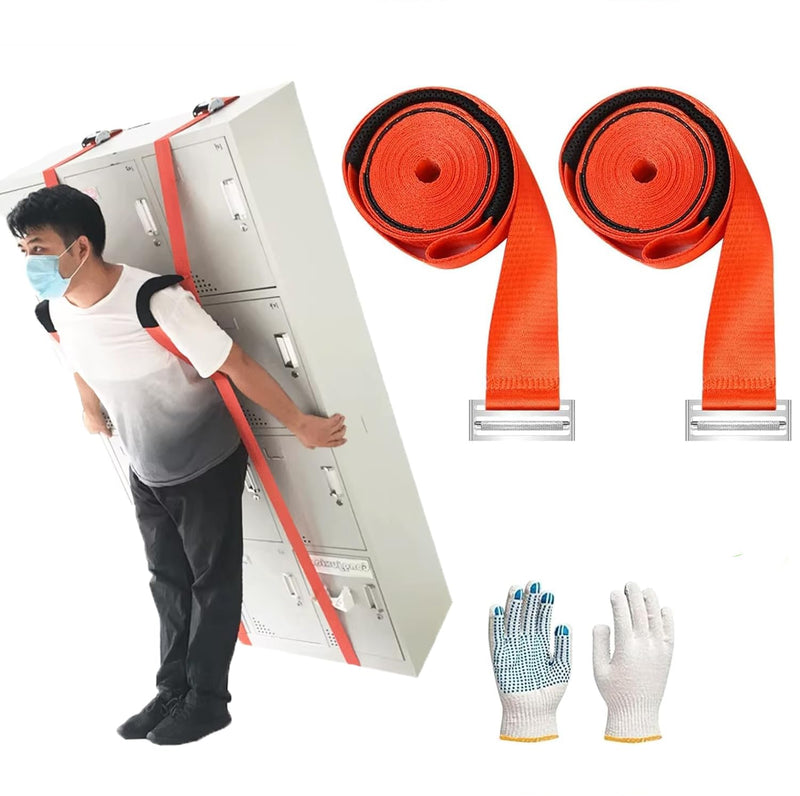 [Australia - AusPower] - Moving Straps 1-Person Lifting and Moving System, Moving Shoulder Straps Lifting with Handle Lifting Straps Up to 600 Pounds for Harness Moving Furniture & Appliances Heavy Objects 