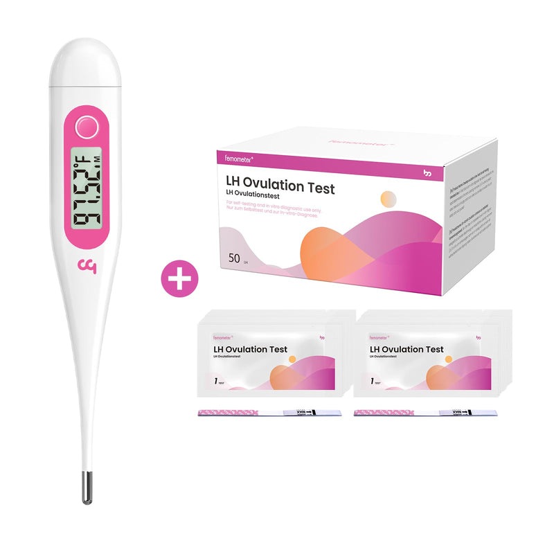 [Australia - AusPower] - Femometer Digital Basbal Thermometer + LH50 Test Strip 