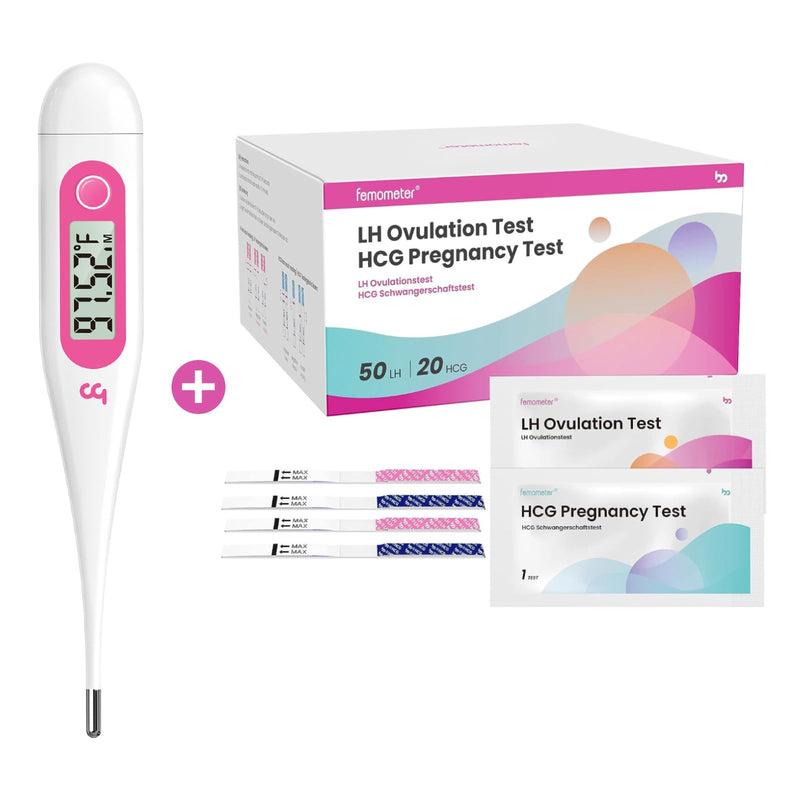 [Australia - AusPower] - Femometer Digital Basbal Thermometer+ LH50HCG20 Test Strip 